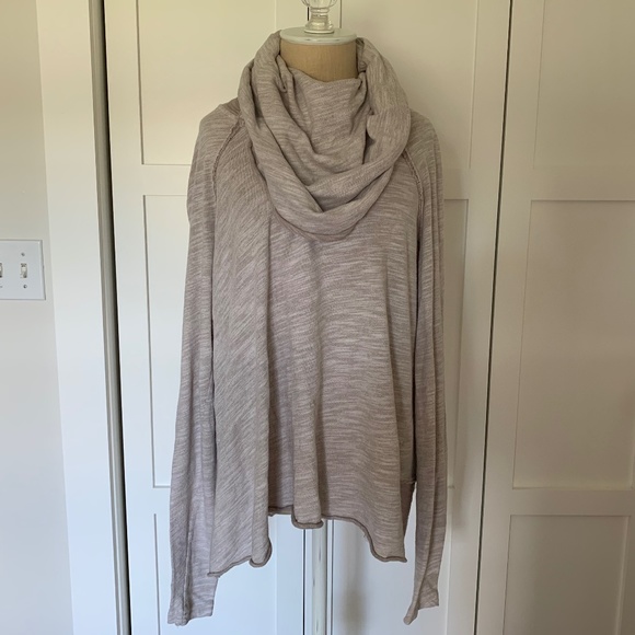 FREE PEOPLE FP BEACH COCOON COWL NECK PULLOVER SWEATER - Picture 2 of 11